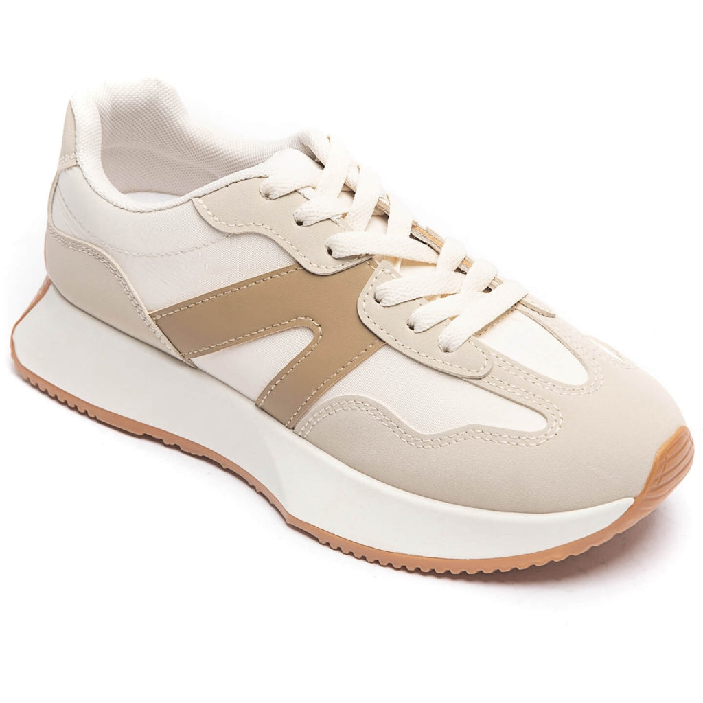 Annick Dame  S 8917   Beige Shoes Sneaker