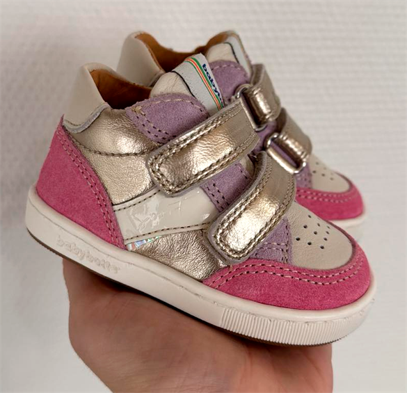 Formidable Velcro  S, Guld Pink Babybotte Sneaker
