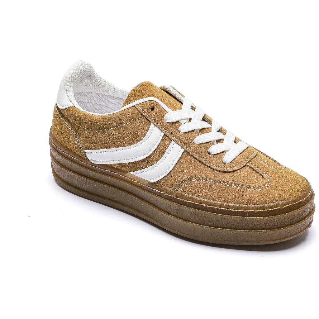 Claudette Dame  S 6487   Yellow Shoes Sneaker