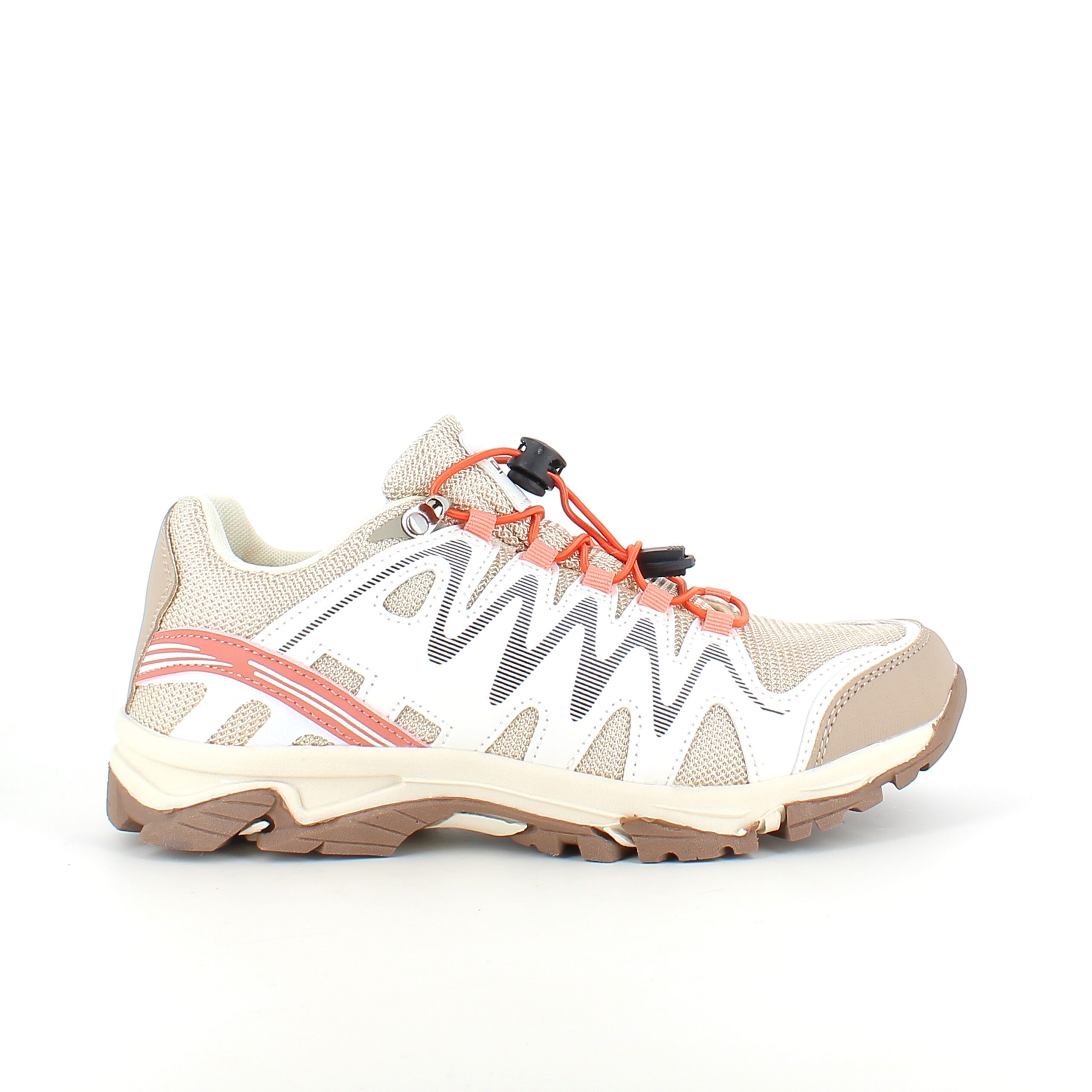 Fleksible Beige  S Med Elastiksnørebånd.   39 Sygeplejebutikken Sneaker