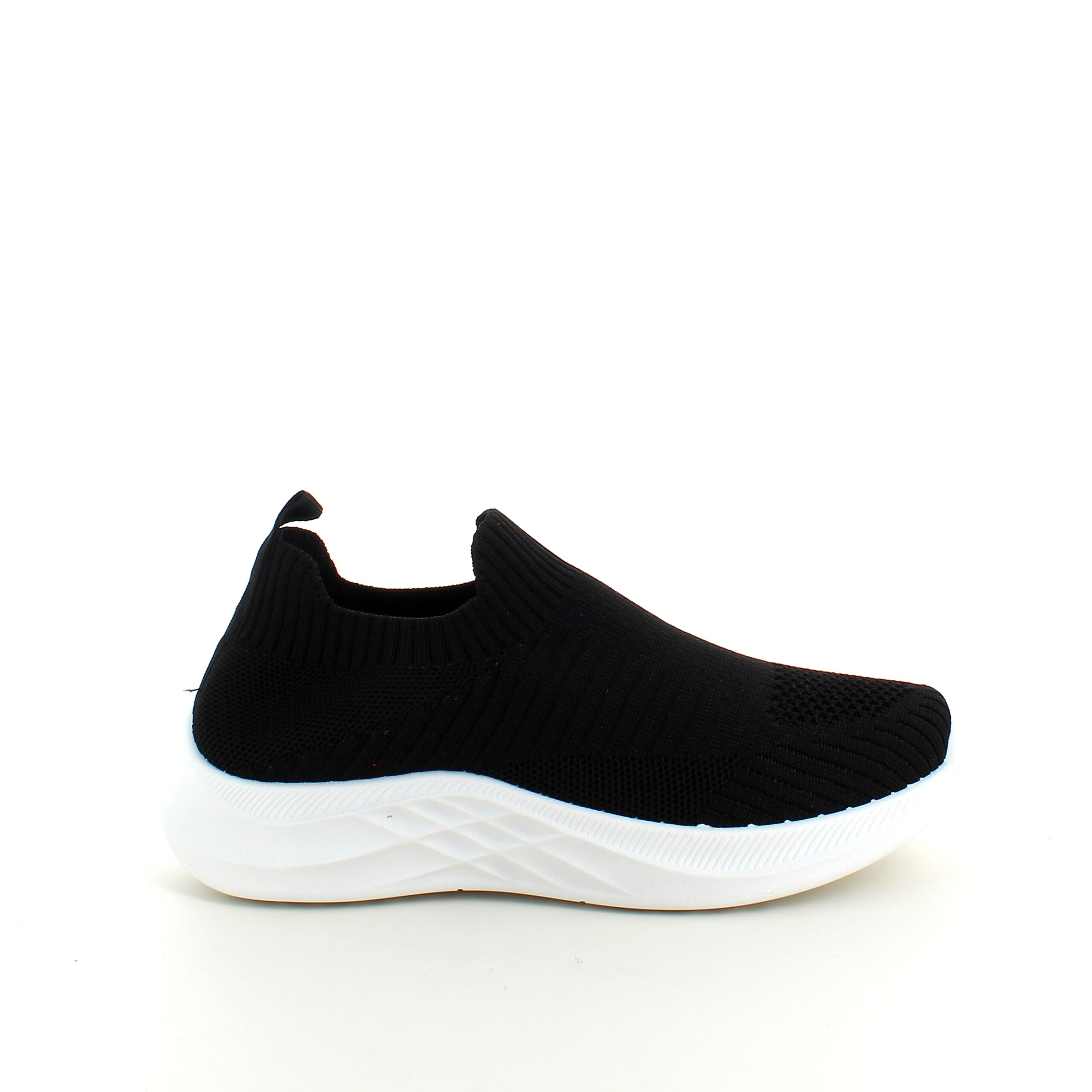 Sort Slip On Sko Med Strikket Overdel   37 Sygeplejebutikken Sneaker